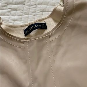 Zara faux leather dress/wrinkled bc was folded!